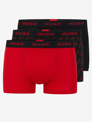 Hugo Boss 3 db-os Boxeralsó szett Piros